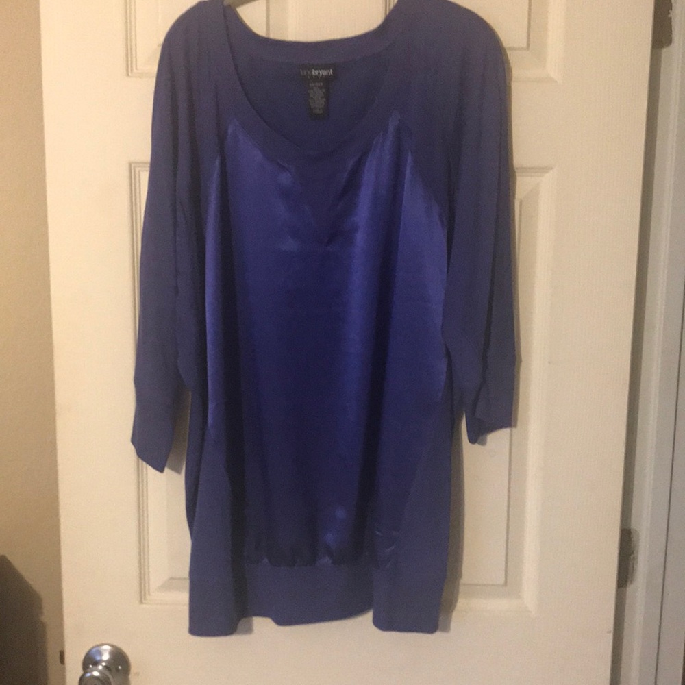 Beautiful satin purple top